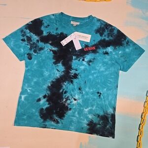 Guess Originals Urban Outfitters Blue Tie Dye Tee XL New Tags USA New VTG Collab
